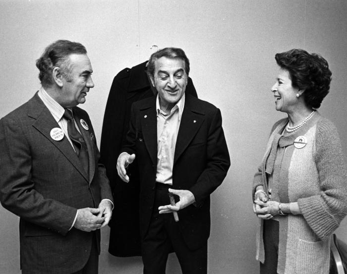 Governor Carey with Danny Thomas and Kitty Carlisle Hart