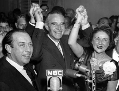 Victory Celebration on Election Night at the Biltmore Hotel, New York City