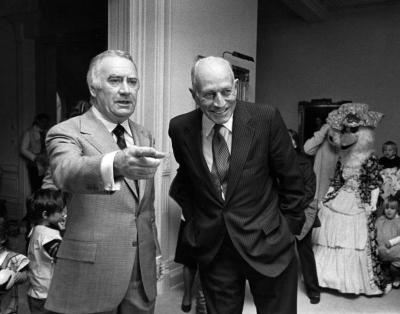 Governor Carey and Mayor Erastus Corning