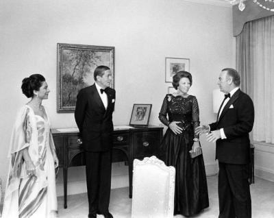 Governor Carey and Mrs. Carey with Queen Beatrix and Prince Claus
