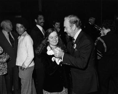 Governor Carey dancing with daughter Marianne