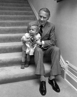 Governor Carey with one of his grandchildren