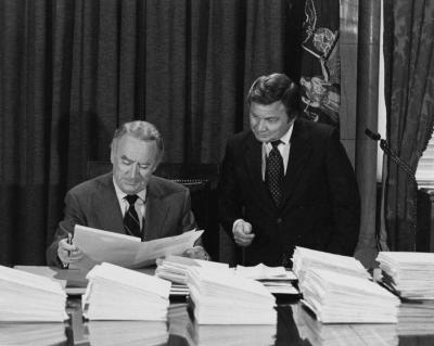 Governor Carey Signing Bills