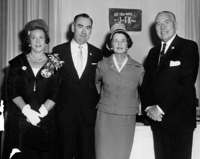 Hugh Carey at a JFK Campaign Event
