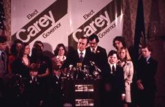 Governor Carey delivers victory speech