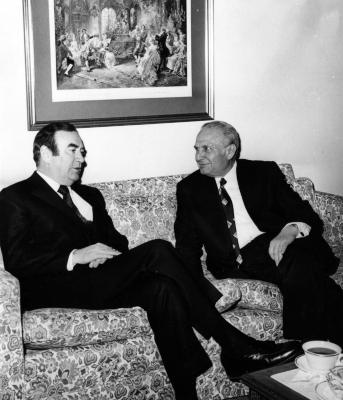 Governor Carey with Israeli President Katzir