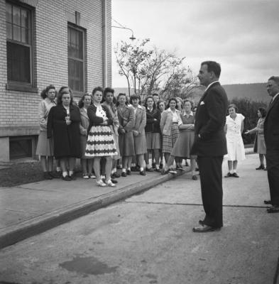 Governor at Cobleskill Agricultural College, 1945