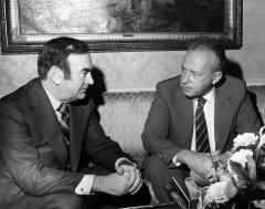 Governor Carey with Israeli Prime Minister Rabin