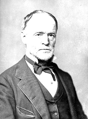 Civil War. General William T. Sherman (1820-1891), seated