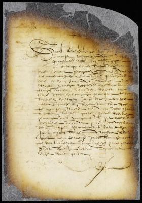 Order to seize the reed belonging to Peter Symonsen