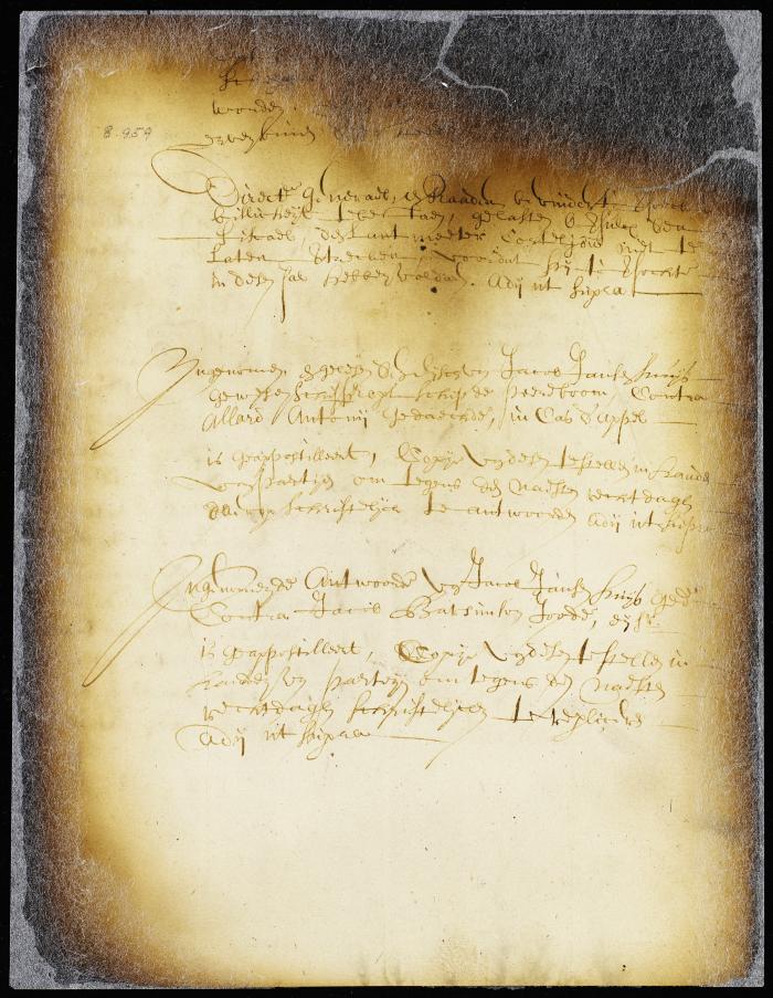 Recommendation in the case of Jacob Jansen Huijs against Jacob Barsimson