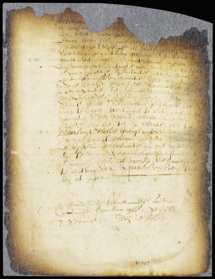 Second default in the case of Nicasius de Sille against N. Colombe