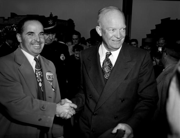 Eisenhower Campaign, Eisenhower Shaking Hands