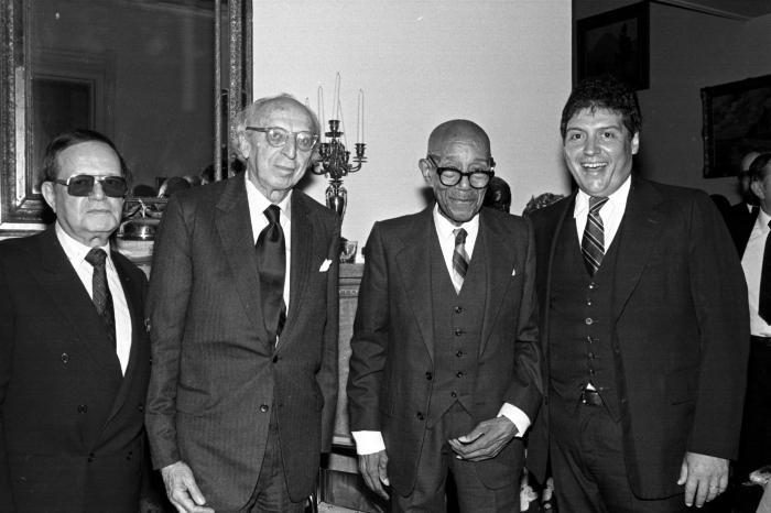 Composers Styne, Copland, Blake, and Raposo