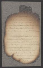 Proclamation by Royal Governor James Robertson calling for allegiance to King George III, 1780