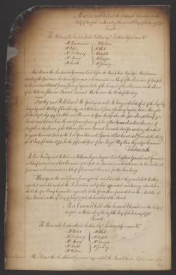 Council minutes, February 2 and 8, 1775