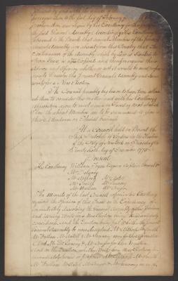 Council minutes, December 26, 1775