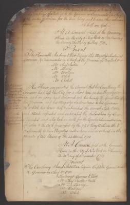 Council minutes, December 20, 1781