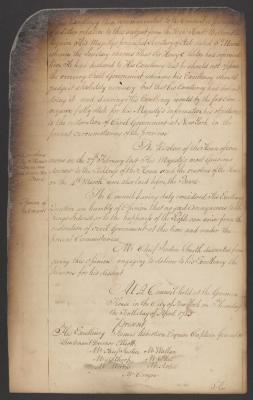 Council minutes, April 10, 1783