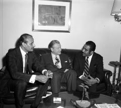 Governor Rockefeller with Percy Sutton and Charles Rangel