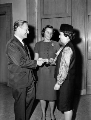 Governor Rockefeller Meeting with the League of Women Voters