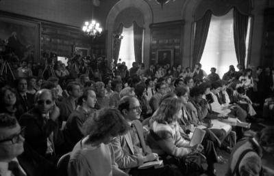 Press Corps in the Red Room