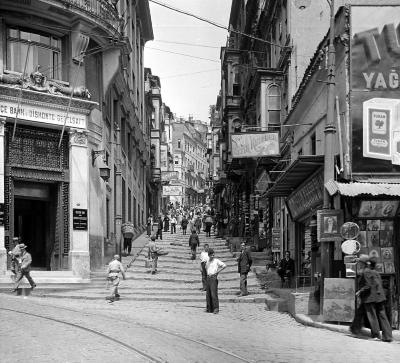 Turkey. Constantinople. Step Street: Buildings with Modern Exteriors