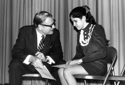 Governor Rockefeller at the New York School for the Blind