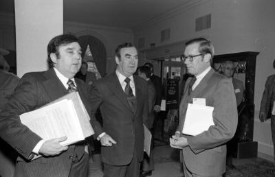 Governor Carey with staff members at the Northeastern Governors Conference