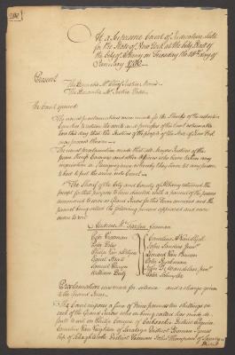 Minutes of the Supreme Court of Judicature of the State of New York, January 1780