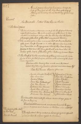 Minutes of the Supreme Court of Judicature of the State of New York, January 1781