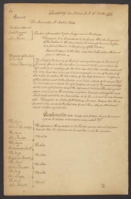 Minutes of the Supreme Court of Judicature of the State of New York, October 1781