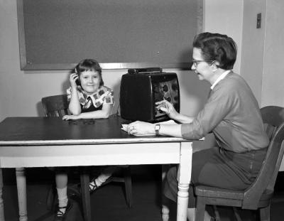 Hearing test, 1954