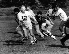 Carey Plays Football