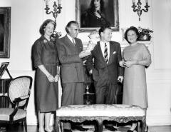 Governor Elect Rockefeller & Mrs. Rockefeller with Governor & Mrs. Harriman