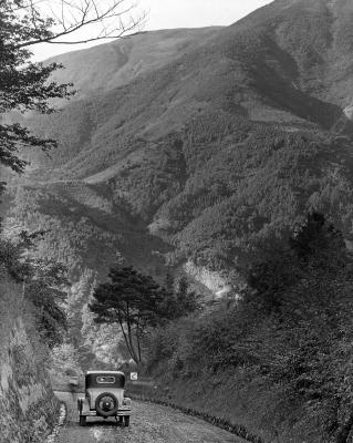 Tokaido Highway, Mountainous Country. About 30 miles from Yokohama, Japan