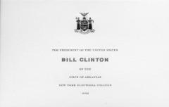 Electoral College ballot for Bill Clinton as President