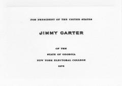 Electoral College ballot for Jimmy Carter as President