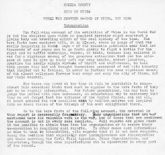 World War I service record and patriotic activities of the people of Utica, New York