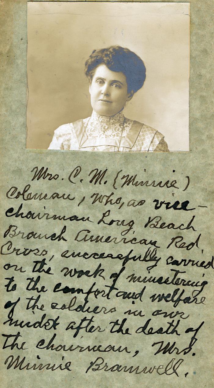 Minnie Coleman Memorial Card
