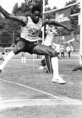 Men's jumping event at the Empire State Games