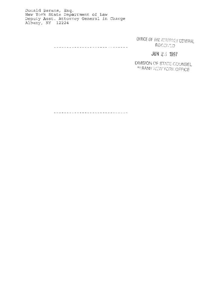 Order by the Honorable John T. Elfvin, United States District Court, Western District of New York in the matter of Akil Al-Jundi, et al. v. Pfeil et al.