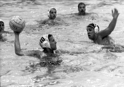 Men's water polo match at the Empire State Games