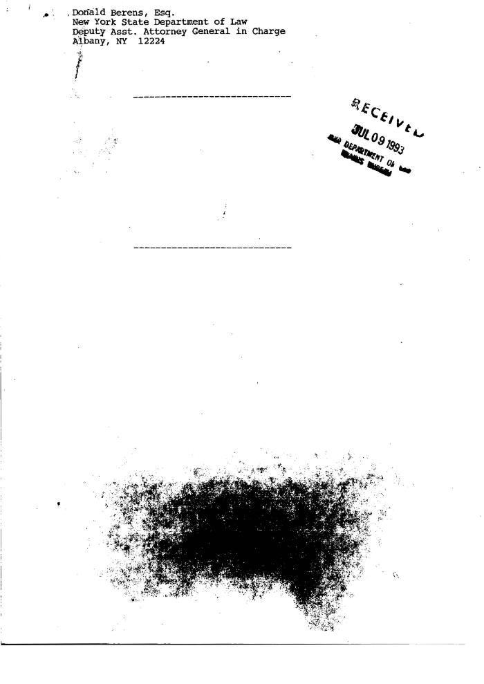 Memorandum and Order by the Honorable John T. Elfvin, United States District Court, Western District of New York in the matter of Akil Al-Jundi, et al. v. Estate of Oswald, et al.