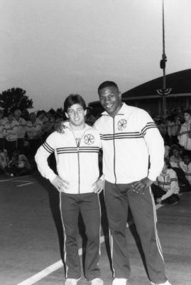 Mike Tyson and teammate at Empire State Games