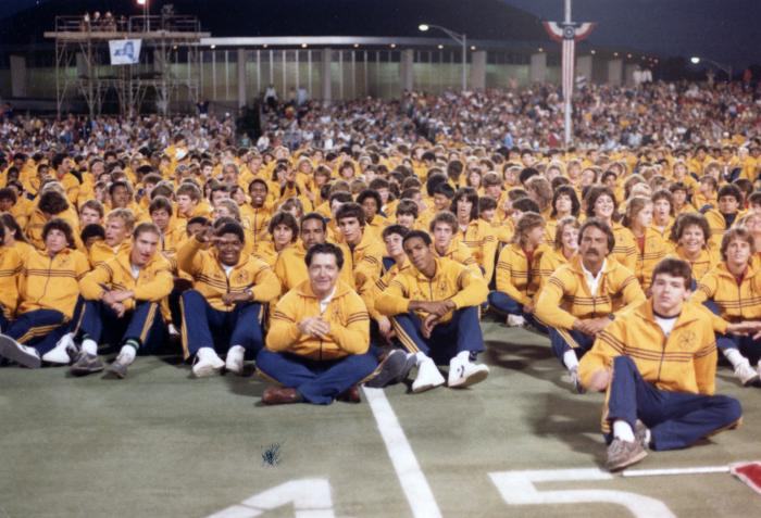 Adirondack team at the Empire State Games opening ceremony