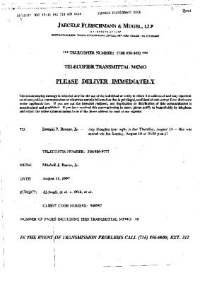 Memorandum of Law in Opposition of Pfeil, United States District Court, Western District of New York in the matter of Akil Al-Jundi, et al. v. Estate of Oswald, et al.