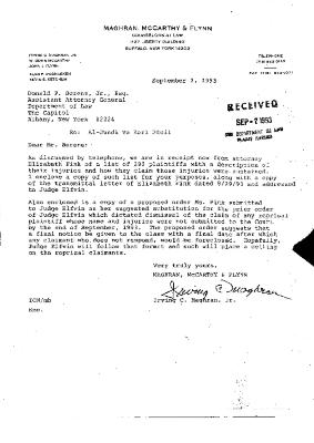 Correspondence of Maghran, Proposed Order, United States District Court, Western District of New York in the matter of Akil Al-Jundi, et al. vs Pfeil, et al.