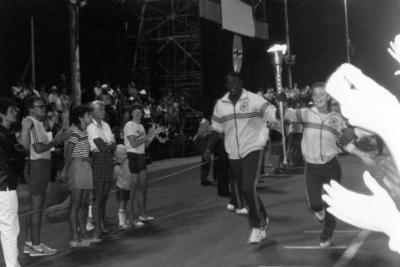 Torch run at the Empire State Games