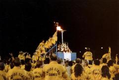 Adirondack team at the Empire State Games cauldron